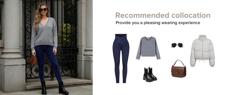 BRXL Jeans for Women Stretchy High Waisted Soft Crossover Jeggings Cotton Denim Leggings with Back Pockets Tummy Control Butt Lifting Comfort Fit No Gap Waistband All Day Wear for Casual Office Street Style Outfits-1 BRXL Jeans for Women Stretchy High Waisted Soft Crossover Jeggings Cotton Denim Leggings with Back Pockets Tummy Control Butt Lifting Comfort Fit No Gap Waistband All Day Wear for Casual Office Street Style Outfits-1