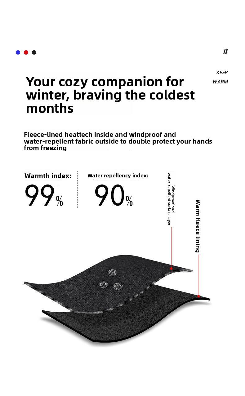 Outdoor Waterproof Gloves Touchscreen Compatible Winter Gloves for Men and Women Windproof and Warm Suitable for Cycling Unisex