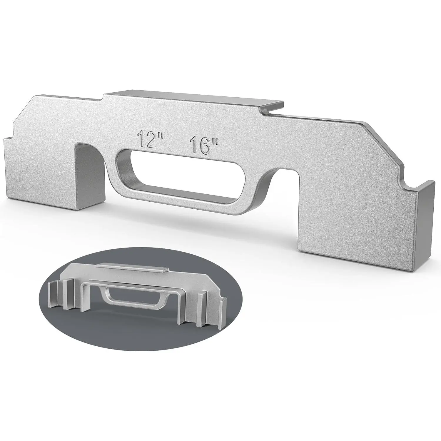 Incredibly Durable 3-in-1 Cast Aluminum Framing Tool - 12",14",16" On-Center Adjustable Spacing Jig, Lumber & Stud Framing Tool for Walls, Roofs, Ensures Consistency in Dimensions for Structures
