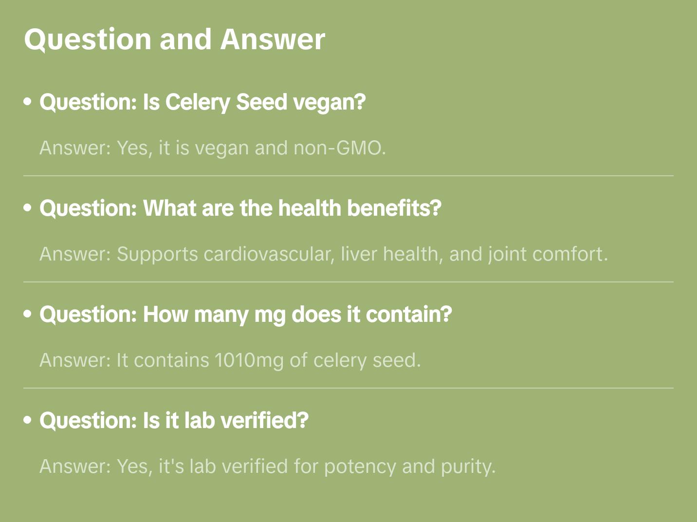 Celery Seed 1010mg