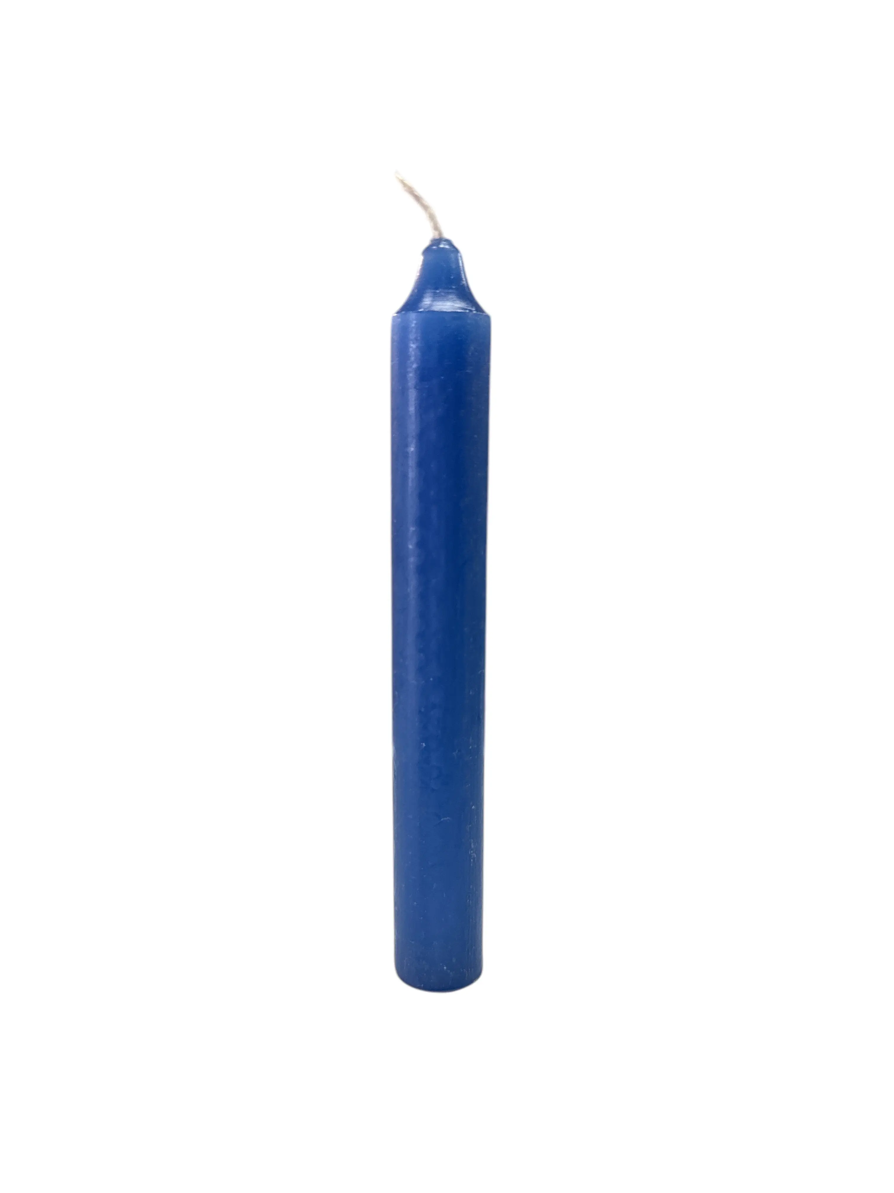 6" Blue Taper Candle for protection and spiritual cleansing rituals