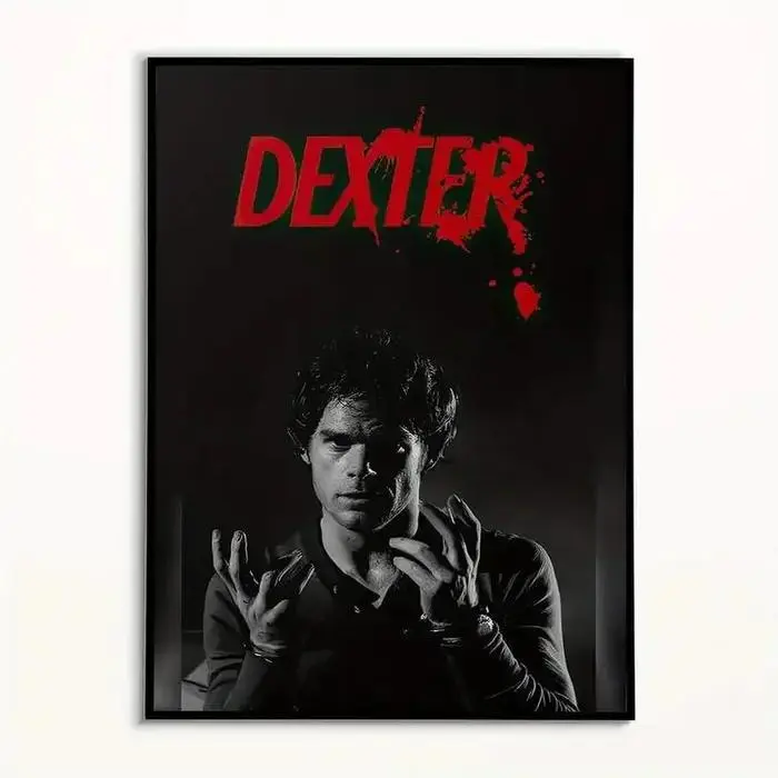 Dexter Movie Poster, Retro TV Show Wall Art, Thriller Horror Room Decor, Vintage Aesthetic Print - Unframed