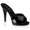 Women's Synthetic Open Toe Stiletto Platform Slide Sandals - Ankle Strap Sandals, 4 1/2" (11.4cm) Heel, Classy Heels for Women, Formal Event Footwear