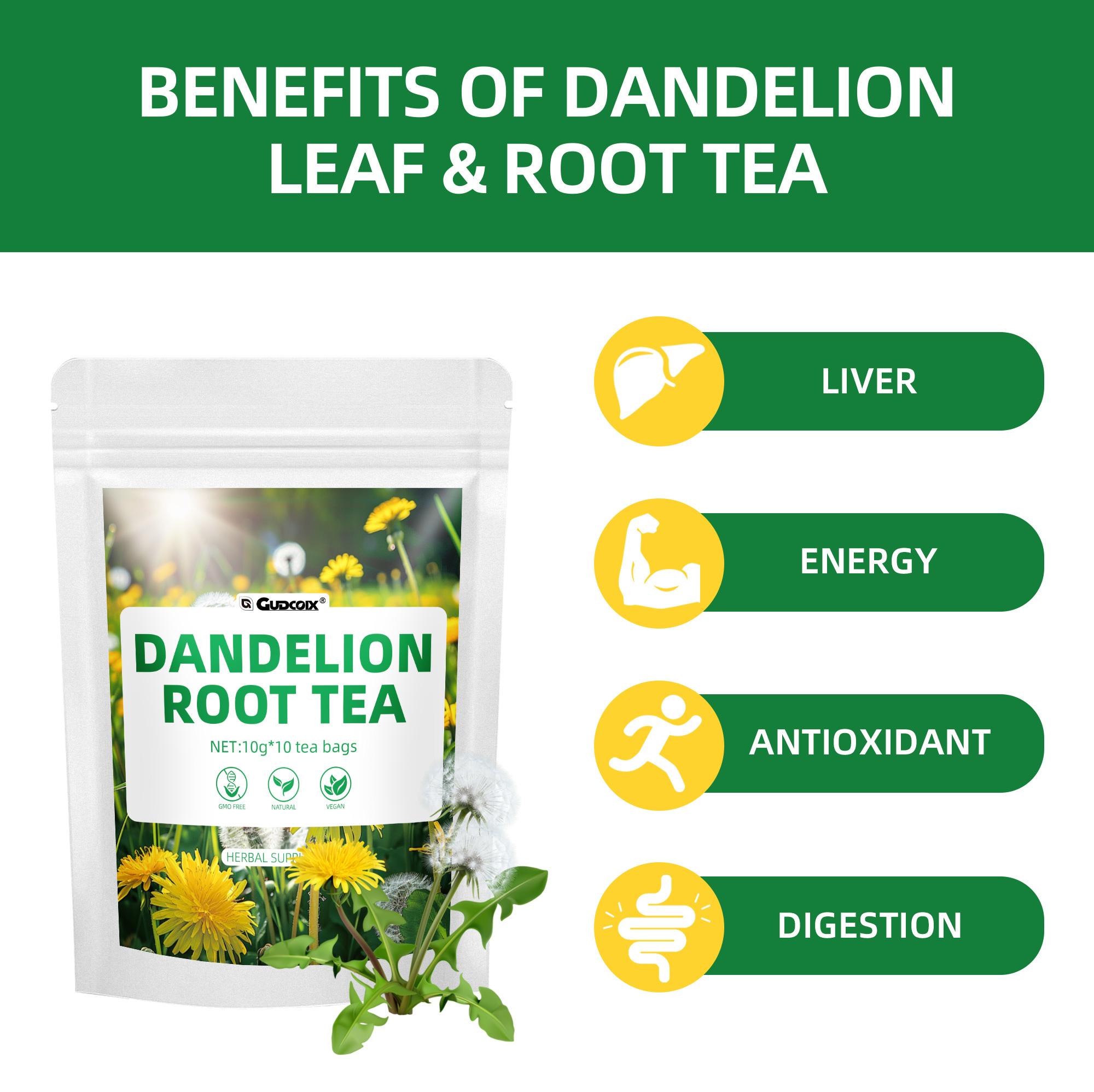 Organic Dandelion Root Herbal Tea - Natural Liver Cleanse & Bloat ...