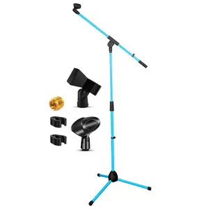 5Core Tripod Mic Stand Adjustable Holder Floor Microphone Boom Arm Durable Metal