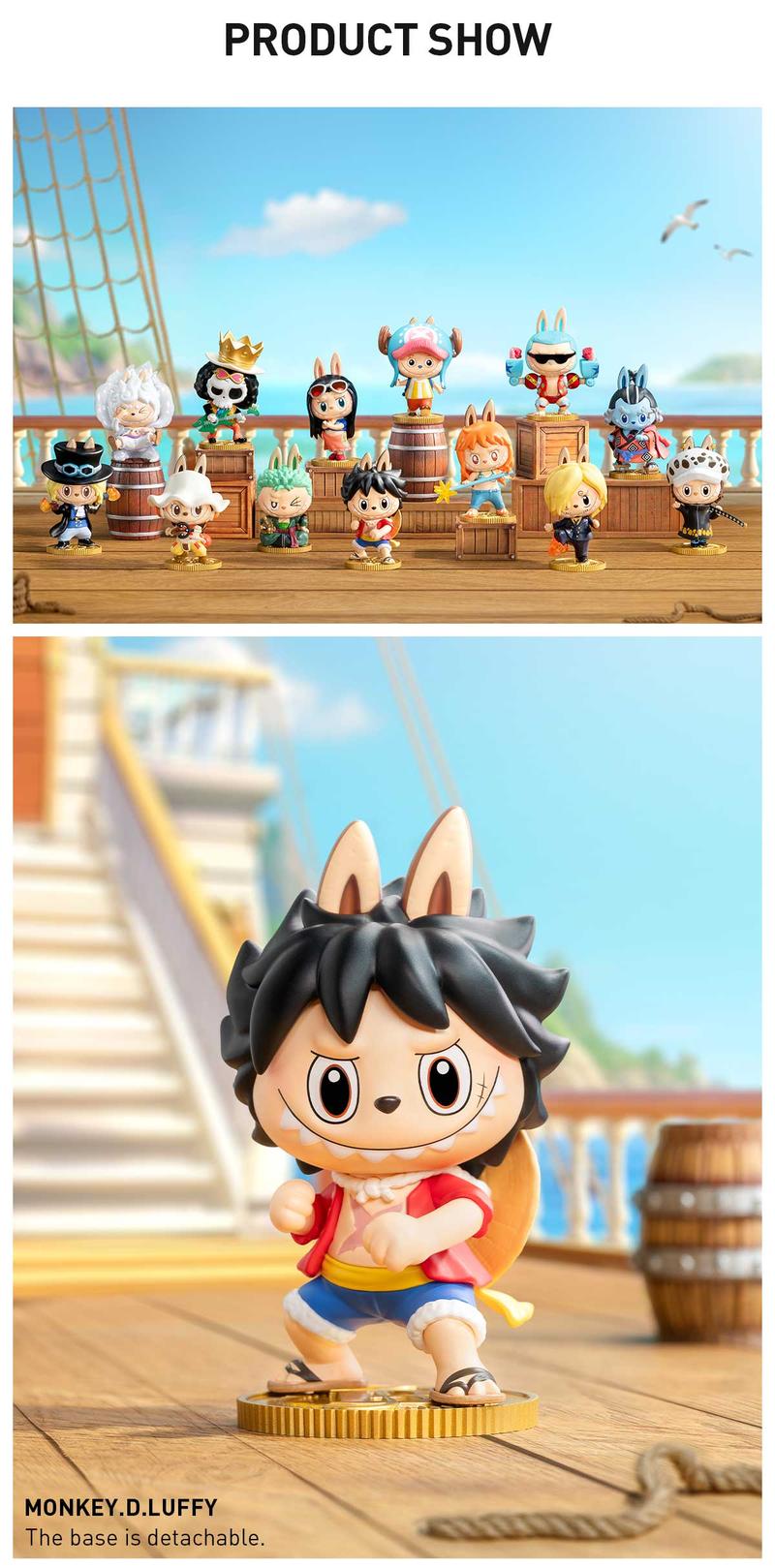 POP MART THE MONSTERS × One Piece Series Figures, Labubu Collectible Toys, Valentine’s Day Gifts