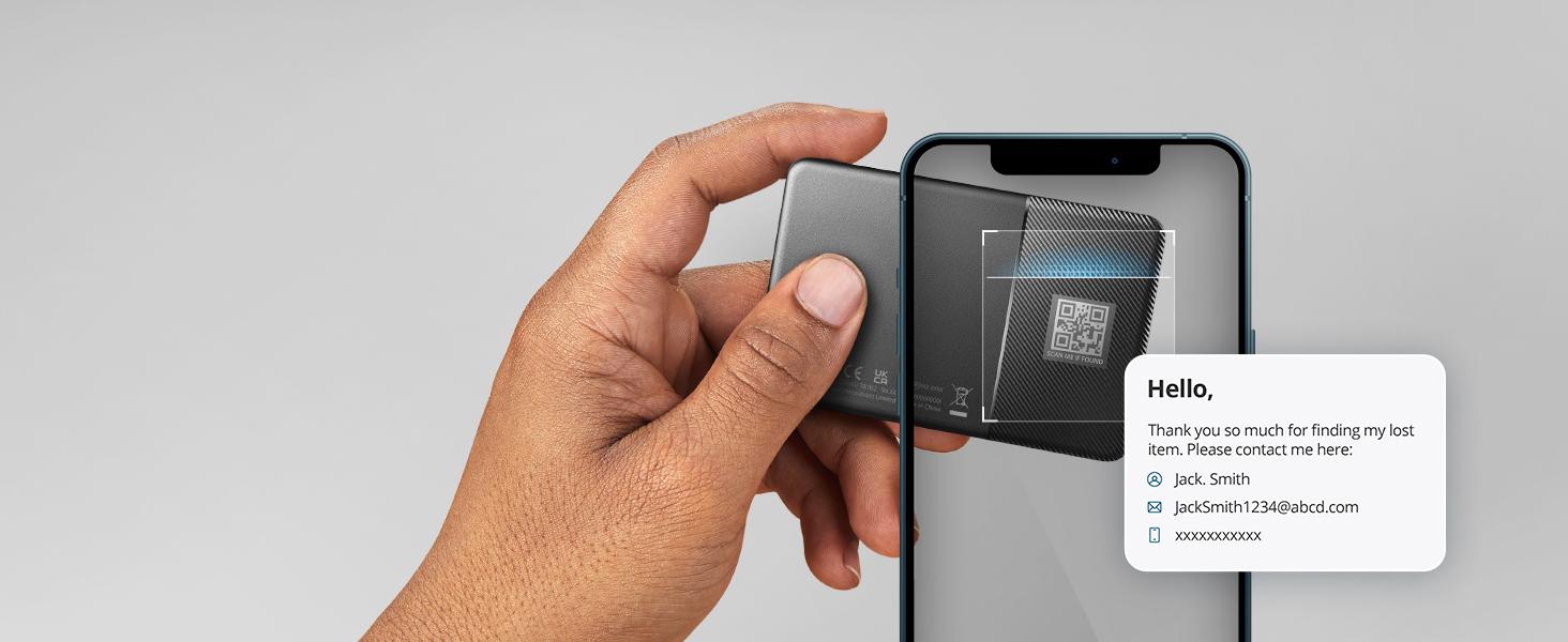 eufy Security SmartTrack Card (Black, 1-Pack), Works with Apple Find My (iOS Only), Wallet Tracker, Phone Finder, Up to 3-Year Battery Life(Android Not Supported), Water Resistant｜Spingtok