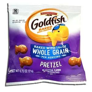 Goldfish Whole Grain Pretzel Individual Packets, School Approved, 30 Packs