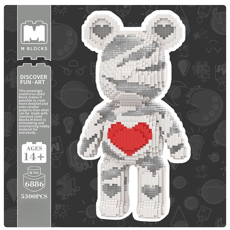 [B2G1!!!]Bear building blocks, Bear Toys,Bear statues, Birthday gifts, Educational gifts, unisex, fashionable decorations, cool gifts, parent-child interactive sets,  For Boys And Girls, Trendy Decorations.