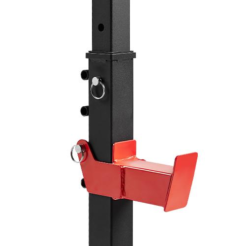 Sunny Health & Fitness Adjustable Height Weight Rack for Barbell Bars, Home Gym Workout Fitness, Heavy-Duty Steel Squat Stand with Spotter Arms & Storage, Stable Durable Design, Bench Press & Squat Support, 600 lbs Capacity, 38.4"–63.9" Sunny Health & Fitness Adjustable Height Weight Rack for Barbell Bars, Home Gym Workout Fitness, Heavy-Duty Steel Squat Stand with Spotter Arms & Storage, Stable Durable Design, Bench Press & Squat Support, 600 lbs Capacity, 38.4"–63.9"