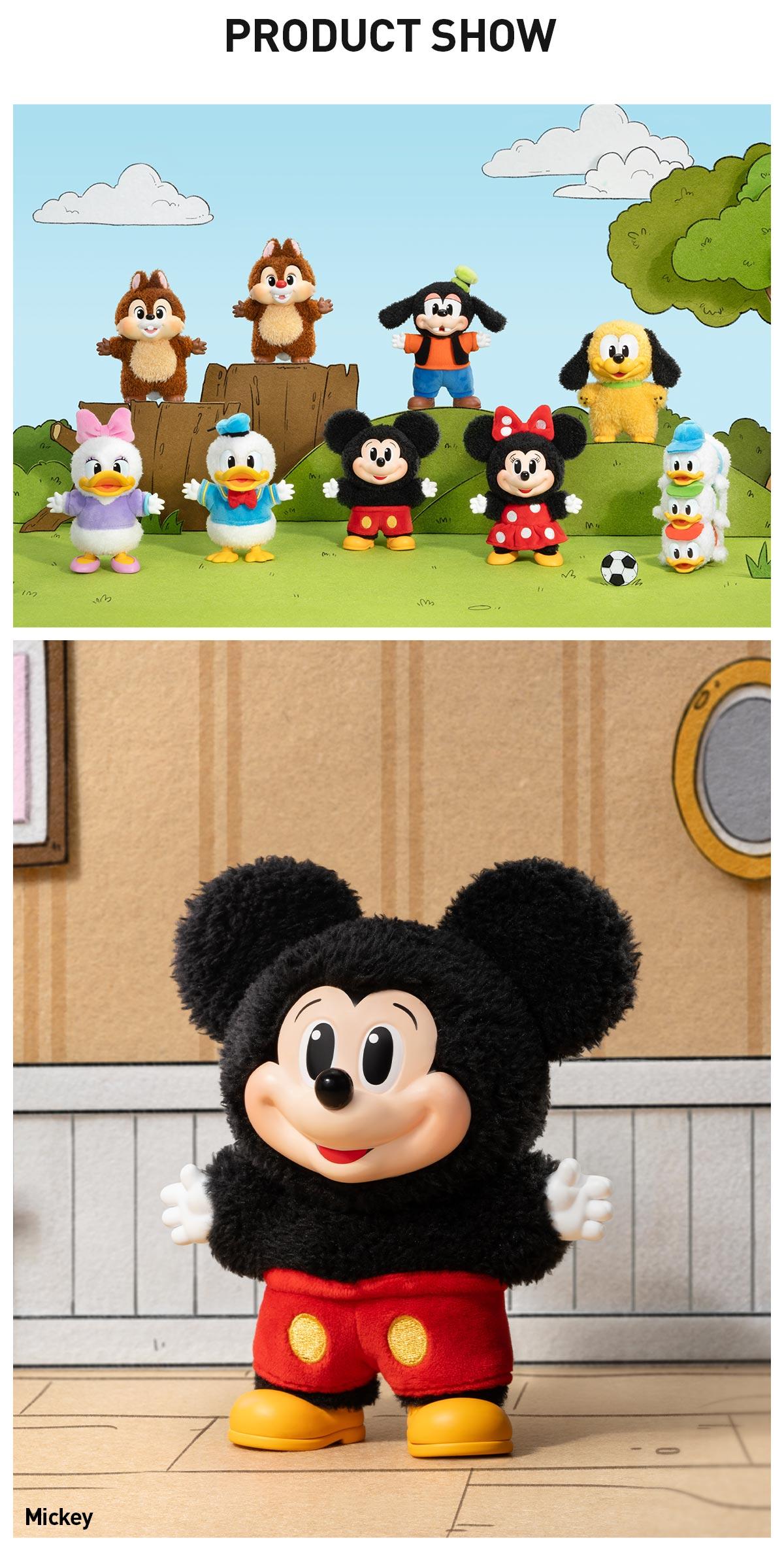 POP MART Mickey Family Cute Together Keychain Series Figures Blind Box, Collectible Toys