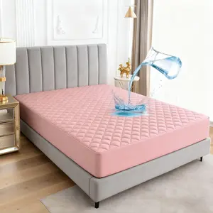 【Holiday Haul】Waterproof Mattress Protector, Mattress with Deep Pocket, Soft Comfortable Breathable Bed Mattress Cover Washable for Home, Bedroom, Guest Room,School,Hotel, Pillowcase not included