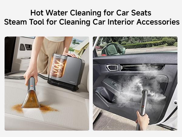 Uwant Steam Portable Carpet Cleaner , 18Kpa Powerful  Spot Cleaner Machine, Upholstery & Sofa Cleaner for Home，Car and Auto Detailer