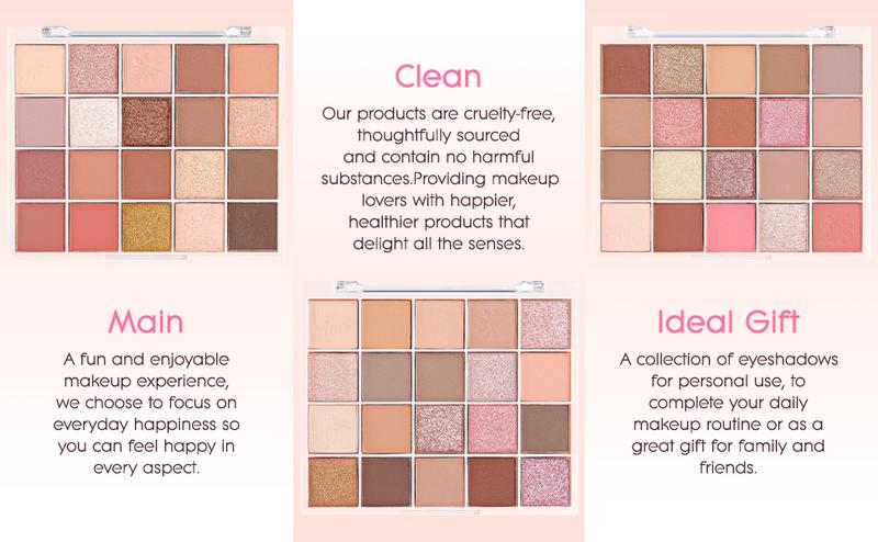Nude Pink Gold Brown Basics Eyeshadow Palette,Matte Nude Neutral Naked Eye Shadow Makeup,Highly Pigmented Long Lasting Waterproof Ultra-Blendable,Great for Travel Gift Kit