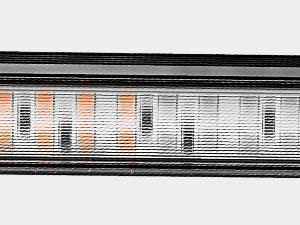 Nilight 144LED Traffic Advisor Strobe Light Bar with Controller Amber Red Warning Lights Hazard Interior Front/Rear Windshield Flashing Light for Cars Plow Trucks Construction Vehicles