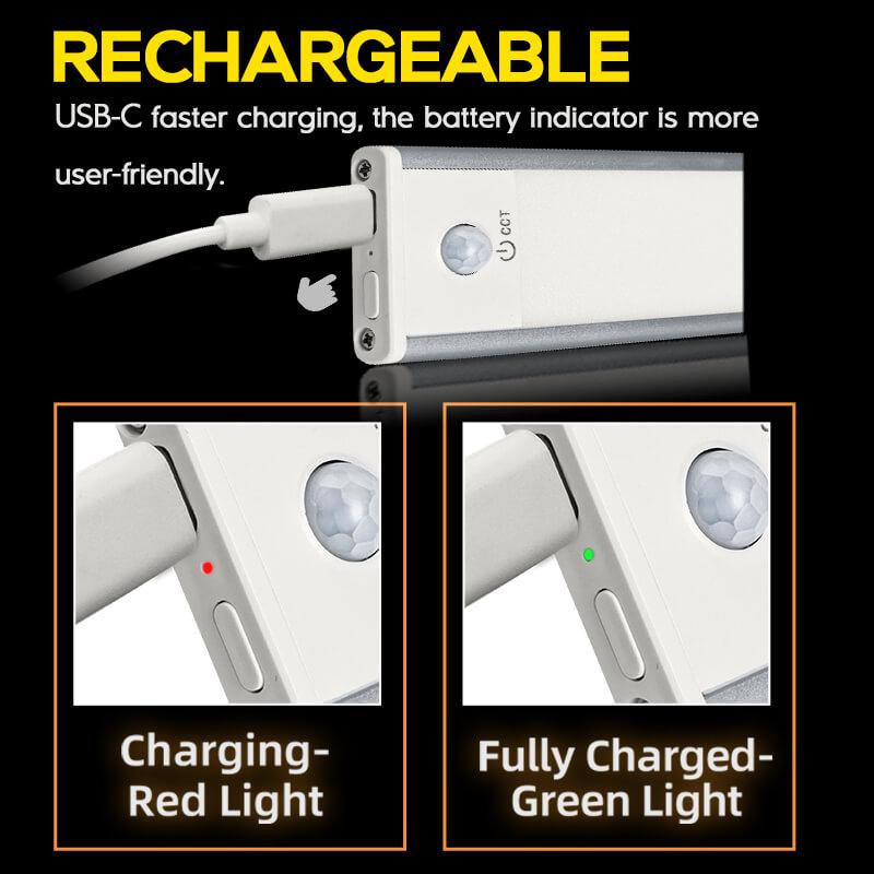 hokolite LED Motion Sensor Cabinet Light for Home - Wall Mounted Light in Kitchen, Bathroom, Closet, Hallway, Stairway, Garage, Energy Saving - Modern