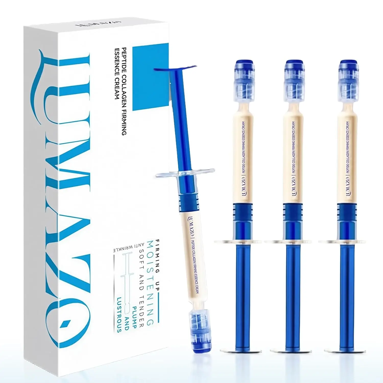 Gifts for Women Lumazo Polypeptide Collagen, Lumazo Polypeptide Collagen Elastic Essence Cream, Micro Molecular Collagens Anti Wrinkle Lotion (4) face skin