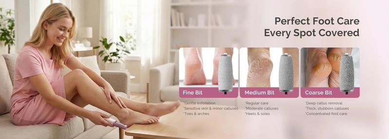 PC800G Rechargeable Feet Callus Remover, ginger nail treatment and portable foot care tool