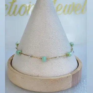 Casual bead bracelet #0520 - stainless steel