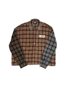 AZVA Studios Scraps Flannel Brown