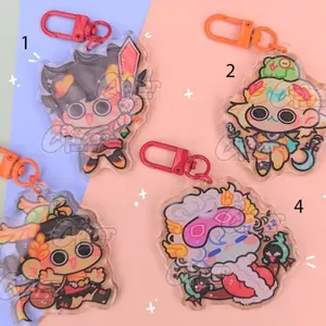 Hades 2 Inspired Keychain | 2.3" Charms ft. Melinoe, Zagreus, Hypnos & Hermes