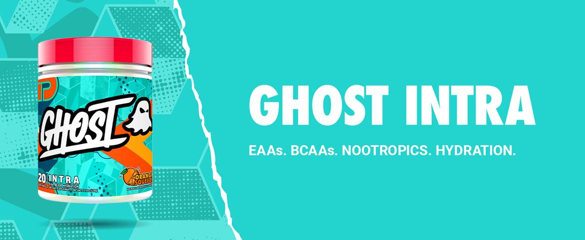 GHOST Intra Workout Powder - BCAAs, & EAAs, Nootropics & Hydration - Essential & Branch Chain Amino Acids Supports Muscle Recovery & Focus - Pre, Intra & Post Workout Powders