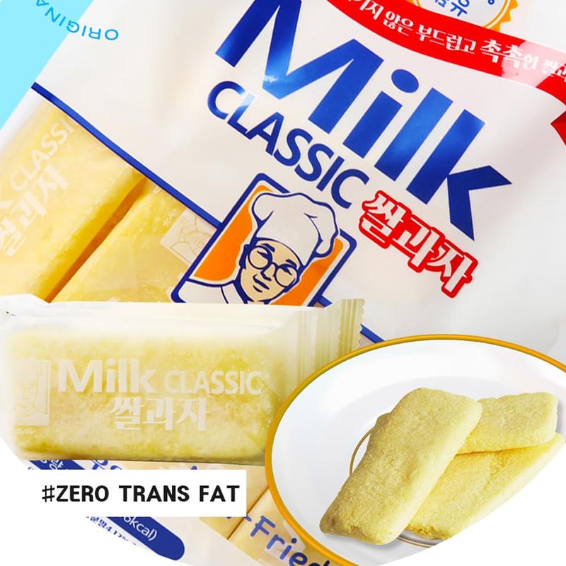 HOT - Milk Korean Rice Snack – 24 Pack Kid-Friendly School Snack, Rice ...