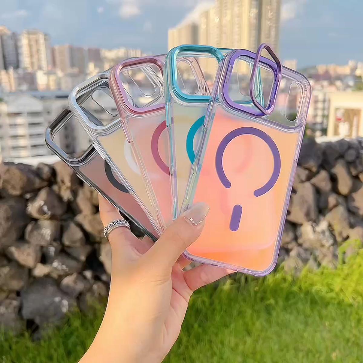 For iPhone 17 Pro Max/17 Air 16 15 Pro Max 14 13Pro/Plus Case Luxury Soft TPU Slim Translucent Matte Magnetic Wireless Charging Shockproof Cover