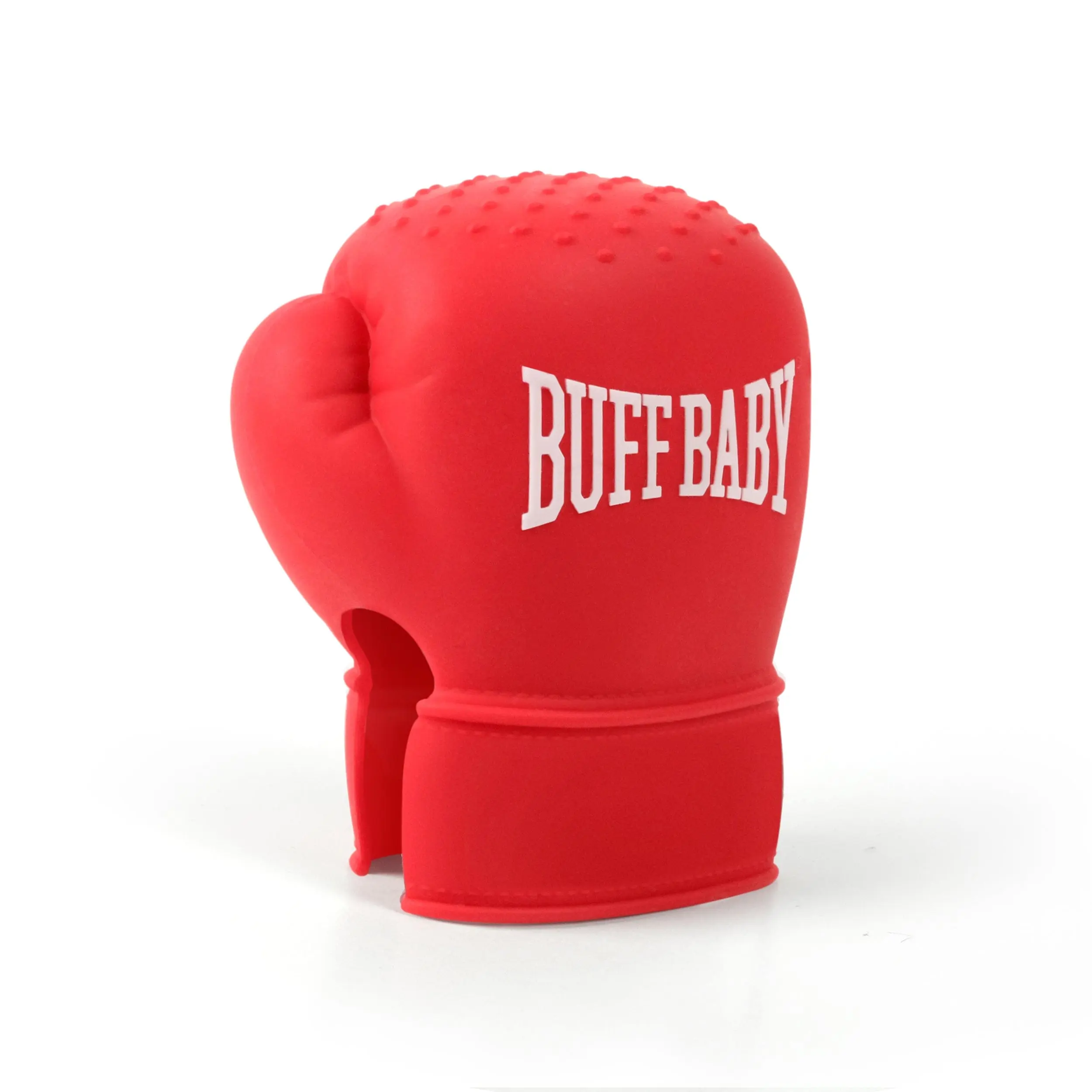 BUFF BABY Boxing Glove Teething Mitt, 3+ Months, Toy Silicone Teething Mitten with Anti-Drop Hold