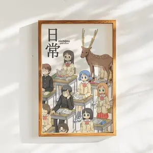 Nichijou Anime Poster: Satin Wall Art, Otaku Home Decor