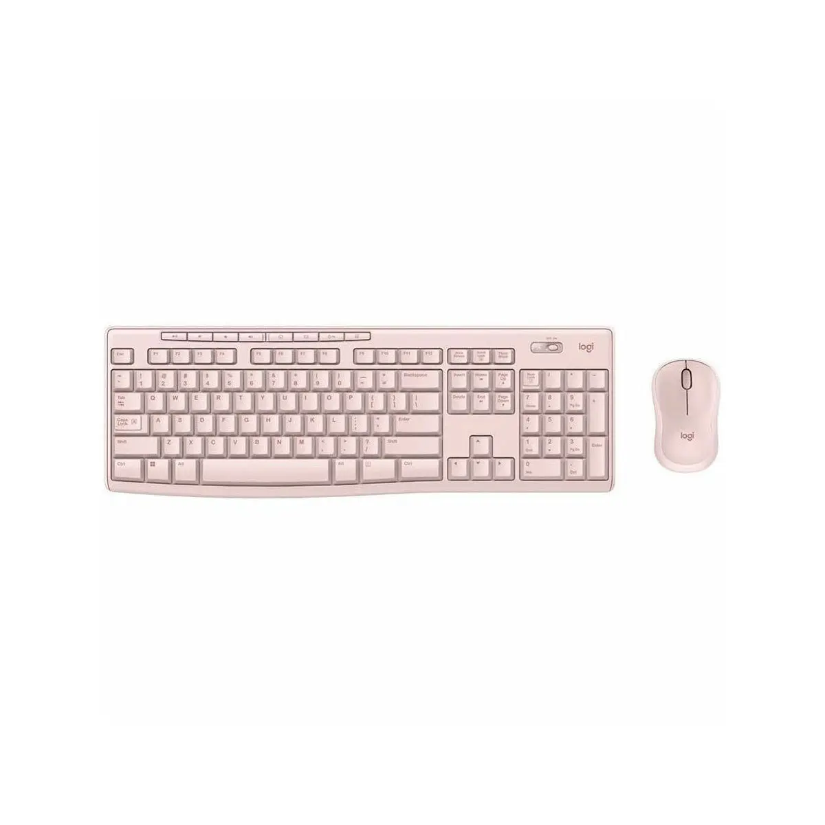 Logitech MK270 Spill-Resistant Wireless Keyboard and Mouse Combo, Rose Color (Computer & Office Keyboard Accessory)