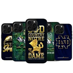 Green Gold Phone Case, Notre Dame Football Phone Case For iPhone 17 Air X 11 12 13 14 15 16 Plus Pro Max & Samsung Galaxy S Series 6DO