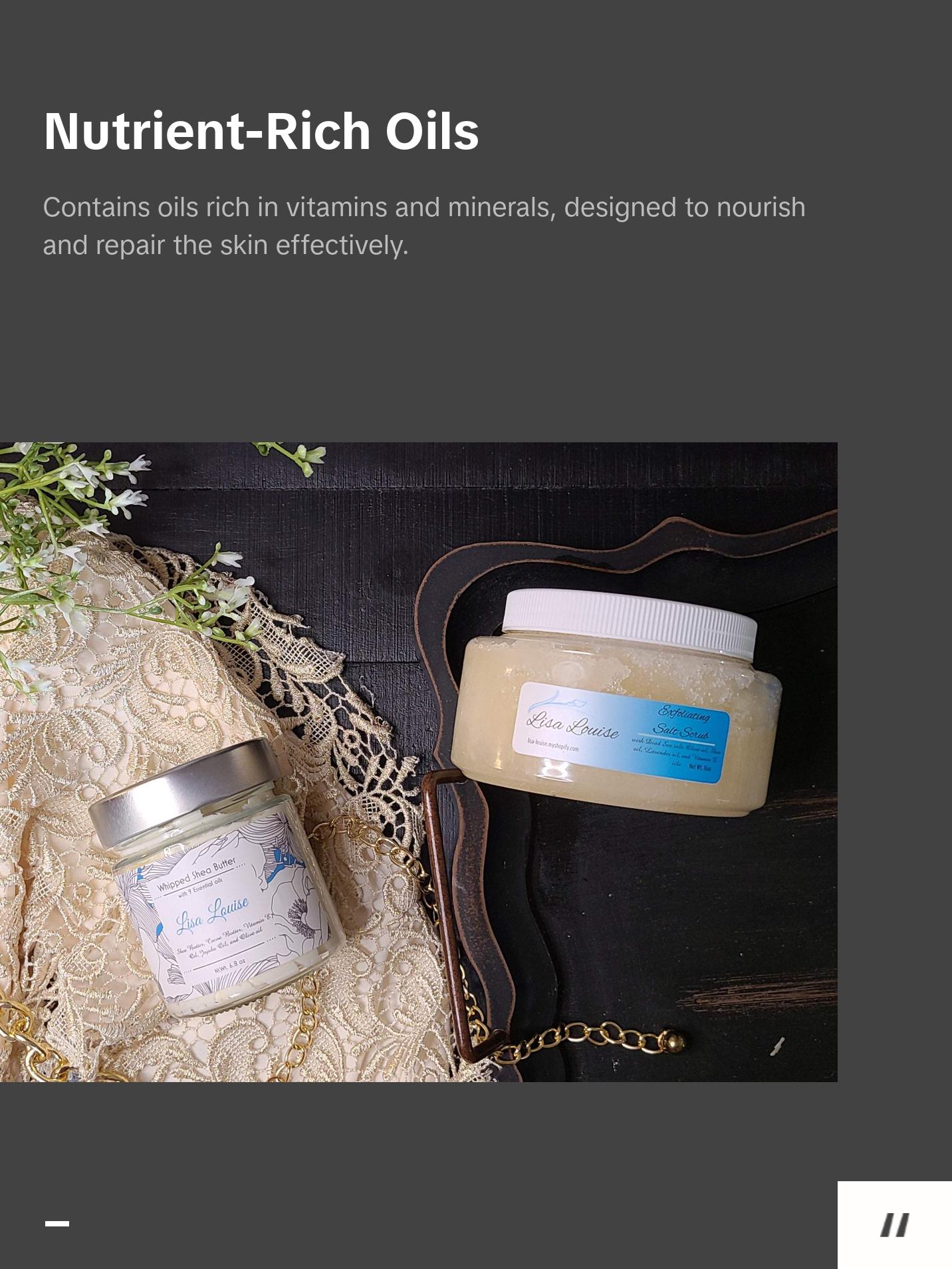 Beauty Gift Box-  Whipped Shea Butter + Exfoliating Salt Scrub
