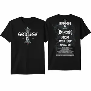 Behemoth Godless IV 2026 Tour Black Metal T-Shirt