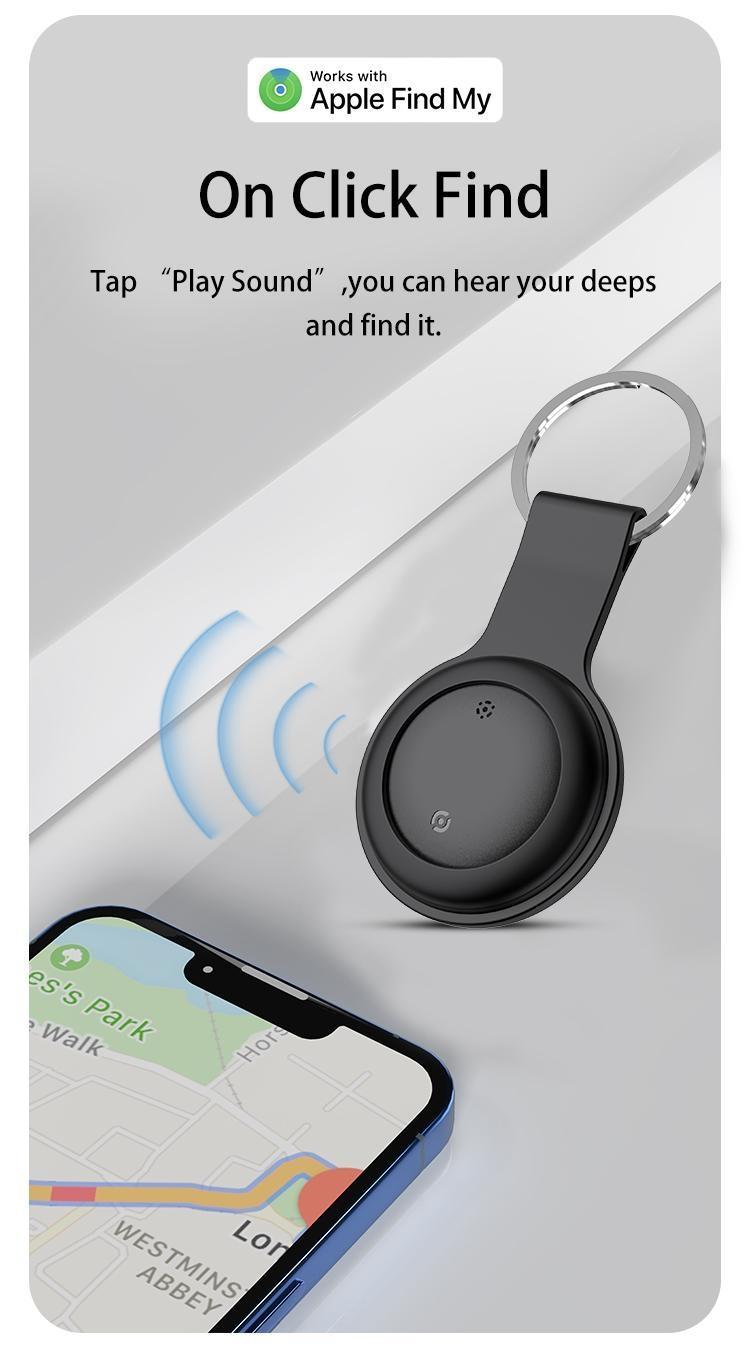 Fidget Toy & GPS Tracker for Car - Portable Mini Hidden Tracker with Weatherproof Magnetic Case, No Monthly Fee, Global Coverage Anti-lost Device, Works with Apple Find Me (iOS Only) for iPhone