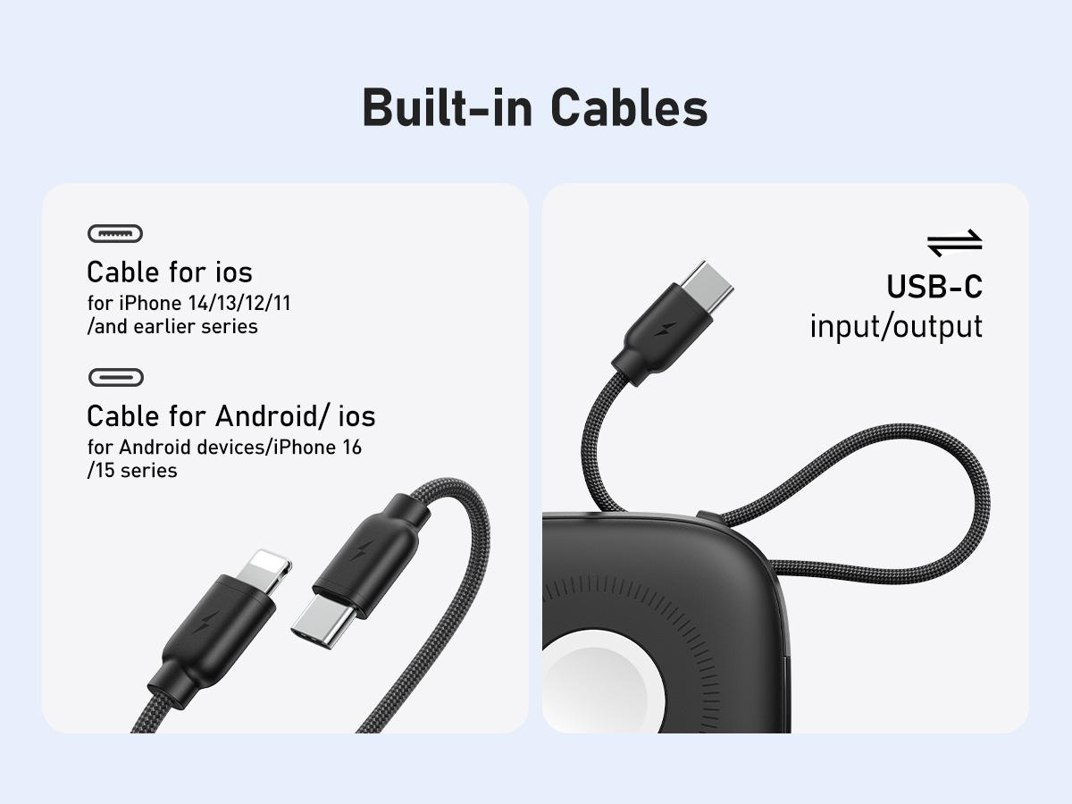Charmast 10000mAh MagSafe Power Bank 20W Wireless Portable Charger with Built-in USB-C, 3-in-1 Fast Charging for smartphones, wireless earbuds & smartwatches. Lightweight Battery Powered Cable ,Travel Gadgets Charmast 10000mAh MagSafe Power Bank 20W Wireless Portable Charger with Built-in USB-C, 3-in-1 Fast Charging for smartphones, wireless earbuds & smartwatches. Lightweight Battery Powered Cable ,Travel Gadgets