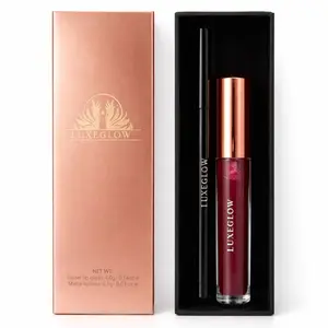 LUXEGLOW Lustre Lip Gloss & Lip Liner Duo High- Radiance Hydrating Cruelty-Free Gluten-Free Perfect for Layering or Wearing Alone - cosmetic lipgloss Color Lip Gloss with Jojoba Oil