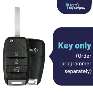 Like New Refurbished 4-Button Remote Key with Lock, Unlock, Hatch, Panic for Select Kia Vehicles (KIA-4B-TRUNK-OKA-FLP-REFURB)