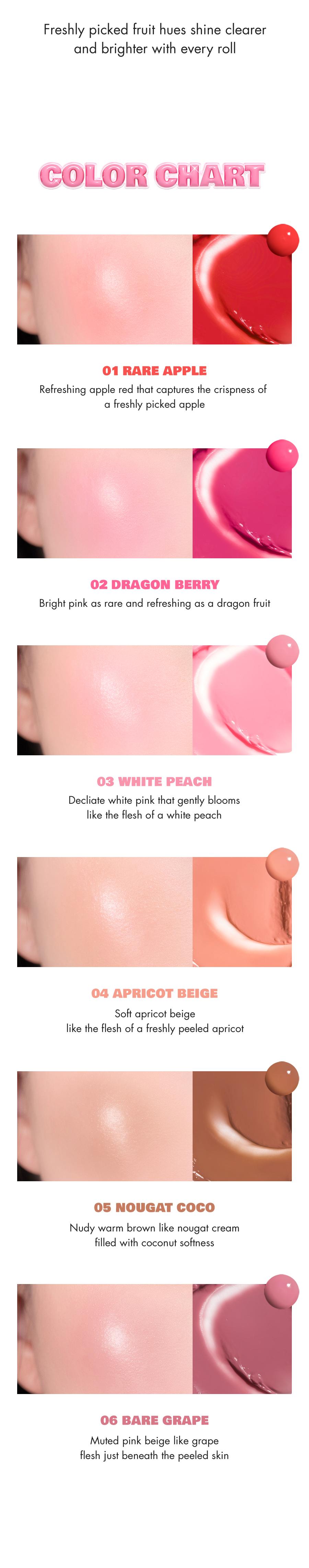 [rom&nd Official Shop] rom&nd JUICY ROLL CHEEK, 6 shades
