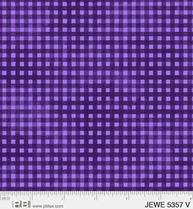 Jewel Gingham Violet – 43/45" Wide – 100% Cotton – P&B Textiles