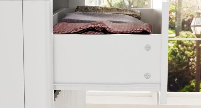 VOWNER Tall Dresser for Bedroom 5-Drawer Dresser 48" Tall Modern Chest of Drawers Wide Chest of Drawers Storage Drawers Storage Organizer for Closet Hallway Entryway White