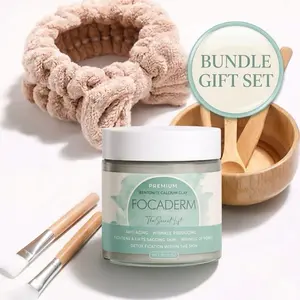 Natural Bentonite Clay Anti-Wrinkle Lifting Mask Bundle – Deep Pore Detox & Tightening Set for Glass Skin | Sculpt and Lifts Face Mask with Application Kit for Anti-Aging & Skin Longevity Mild Salicylic