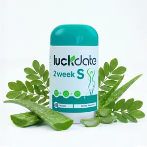 LuckDate 2 weekS- Gut Support | Caffeine Free | Advanced Formula with Aloe Vera, Senna | Non-GMO | 60 Capsules