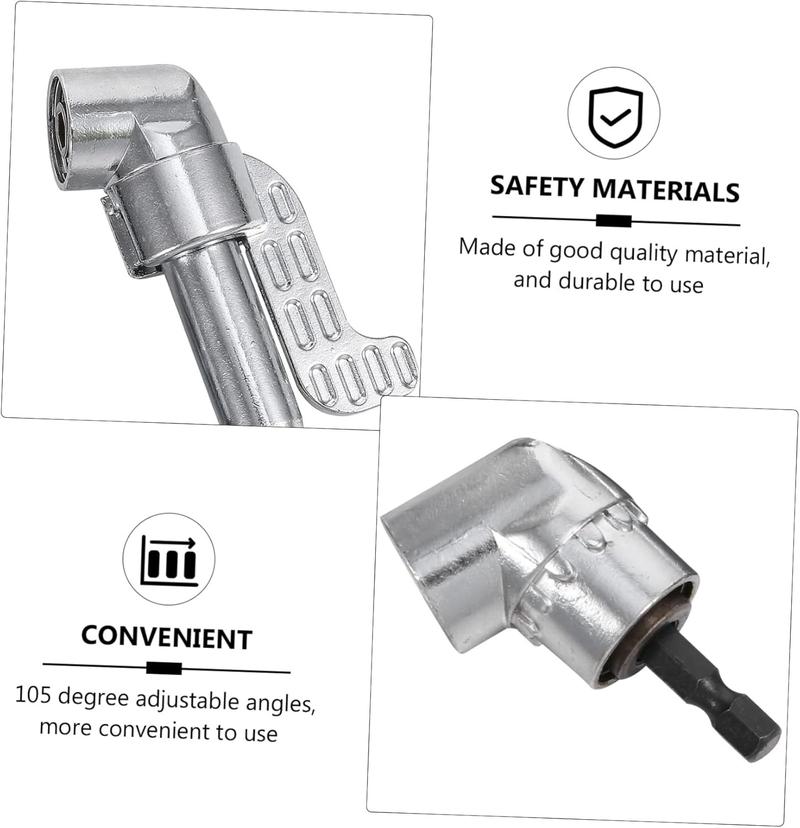 Corner Angled Screwdriver Drill Adapter Screwdriver Batch Wrench Driver Bending Batch Hand Repair Tools Drill Extension Screwdriver Connector