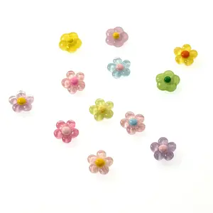 Rainbow Floral 12-Piece Fridge Magnet Colorful Decor Kitchen Office Cabinet Ornament Multi-Scene Gift Holiday Home Trend