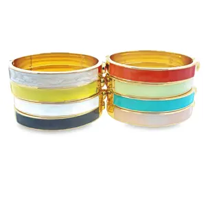 Oval Enamel Bangle (B35)