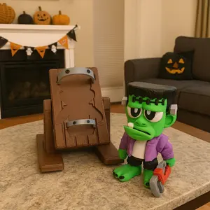 ⚡ Frankenstein Desk Pet Set – 3D Printed Desktop Décor