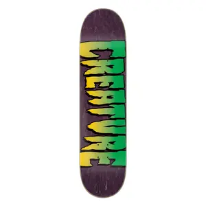 Creature Skateboard Deck Logo Purple 7.5" x 30.6"