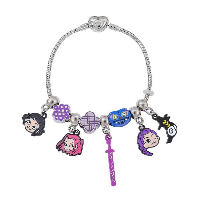 DIY KPop Demon Hunters,Christmas Gift,Inspired Charm Bracelet,Cute Anime Jewelry Gift for Daughter,Fashion Accessory for Kids & Adults