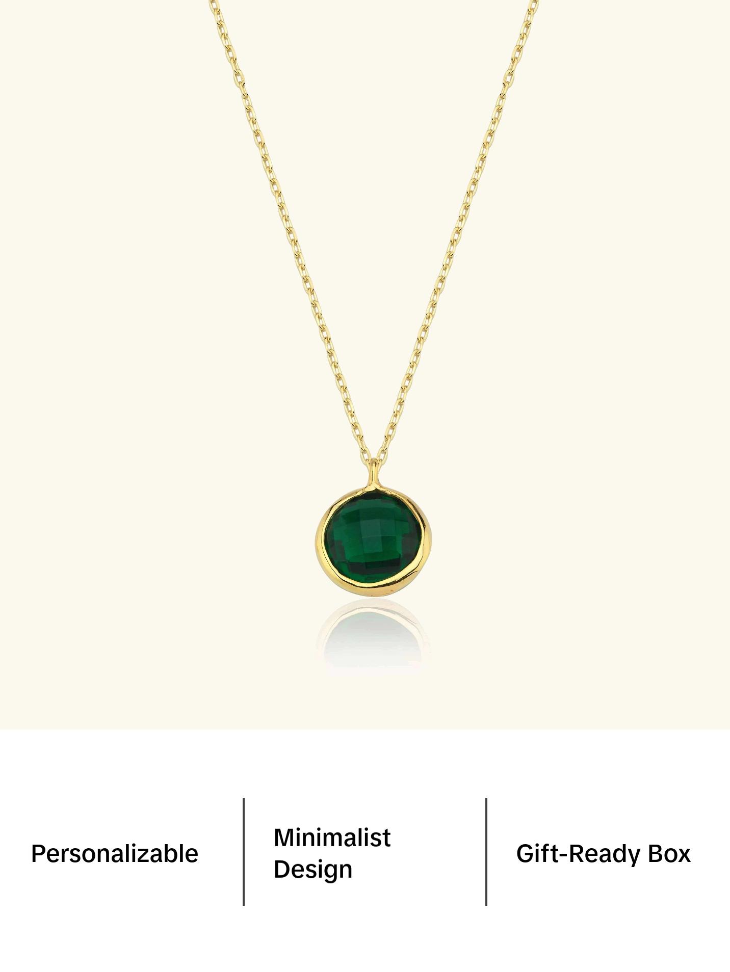 Dainty Birthstone Necklace • Gemstone Necklace